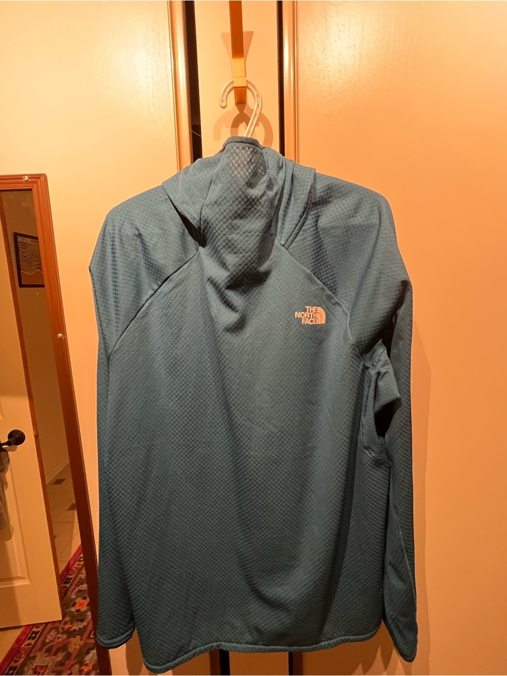 The North Face Men's Blue Hooded base layer. Summit series